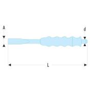 263.G19SLS - Przecinak z rękojeścią, 15 mm SLS