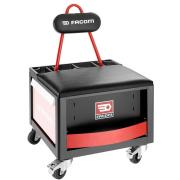 TCS-E1 - Ruchome stanowisko pracy z wbudowanym siedzeniem 