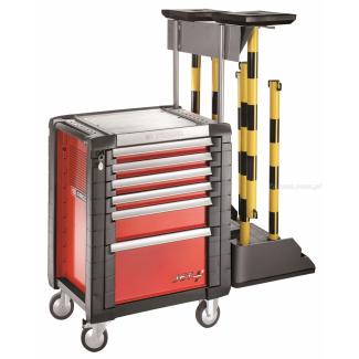 EV.JET-KIT - wózek do prac elektrycznych, 6 szuflad