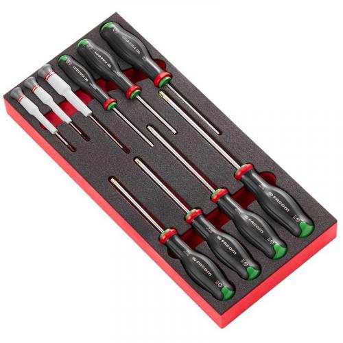 MODM.AT6 - 10-Piece set of Protwist® screwdrivers in foam tray for Resistorx®, Micro-Tech® Torx®, T6 – T8 i TT10 – TT40