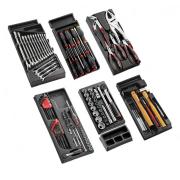 CHRONO.V5PB - wózek warsztatowy z wyposażeniem, 6 modułów, czerwony