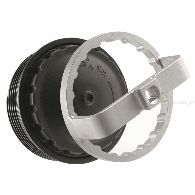 DE.96-18 - klucz kloszowy wieloboczny do korków kompozytowych filtrów oleju, filtr Ø 99 mm DE.96-18 - klucz kloszowy wieloboczny do korków kompozytowych filtrów oleju, filtr Ø 99 mm