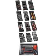 CM.143PB - Zestaw 143 narzędzi - 13 modułów, w systemie przechowywania na 5 szuflad wózka