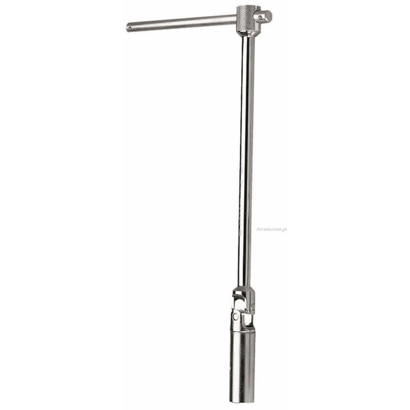 B.J19R1A - klucz przegubowy z zabierakiem kwadratowym 3/8" do świec 19 mm, 385 mm