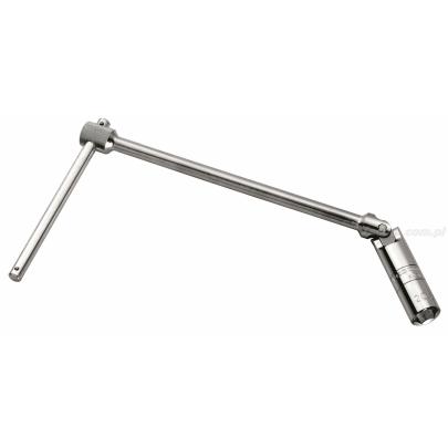 B.J21R2A - klucz przegubowy z zabierakiem kwadratowym 3/8" do świec 21 mm, 465 mm