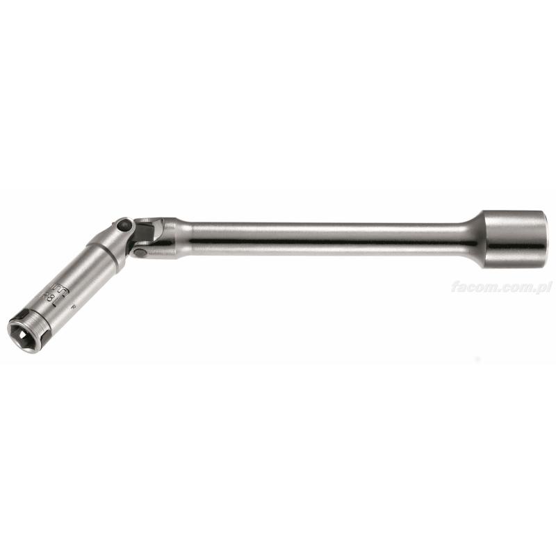 B.10R12AL - klucz przegubowy długi z zabierakiem kwadratowym 3/8" do świec żarowych, 17 mm B.10R12AL - klucz przegubowy długi z zabierakiem kwadratowym 3/8" do świec żarowych, 17 mm