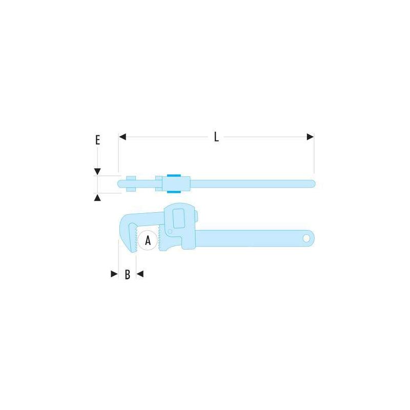 131A.10SLS - Klucz do rur „Stillson”, 34 mm SLS 131A.10SLS - Klucz do rur „Stillson”, 34 mm SLS