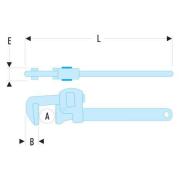 131A.10SLS - Klucz do rur „Stillson”, 34 mm SLS