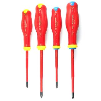 ATB.J4TVE - Zestaw 4 wkrętaków PROTWIST® BORNEO® do śrub Phillips i Pozidriv z cienkim grotem, PH1 - PH2, PZ1 - PZ2