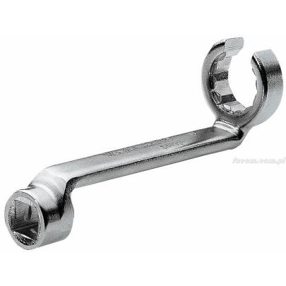 DM.38 - klucz do przewodów wtryskowych silników wysokoprężnych, zabierak kwadratowy 3/8" 12-kątny, 14 mm