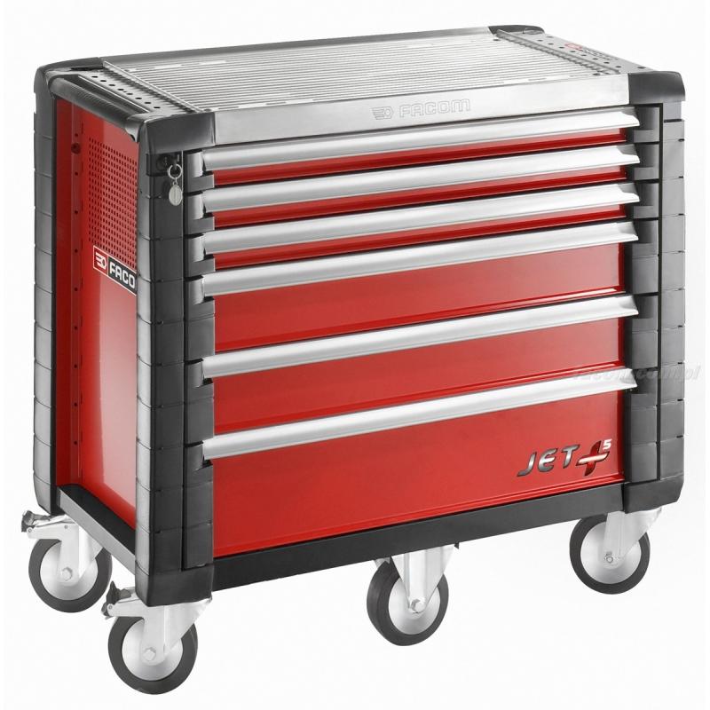 JET.9GM4 - wózek JET+, 9 szuflad, 4 moduły na szufladę, czarny