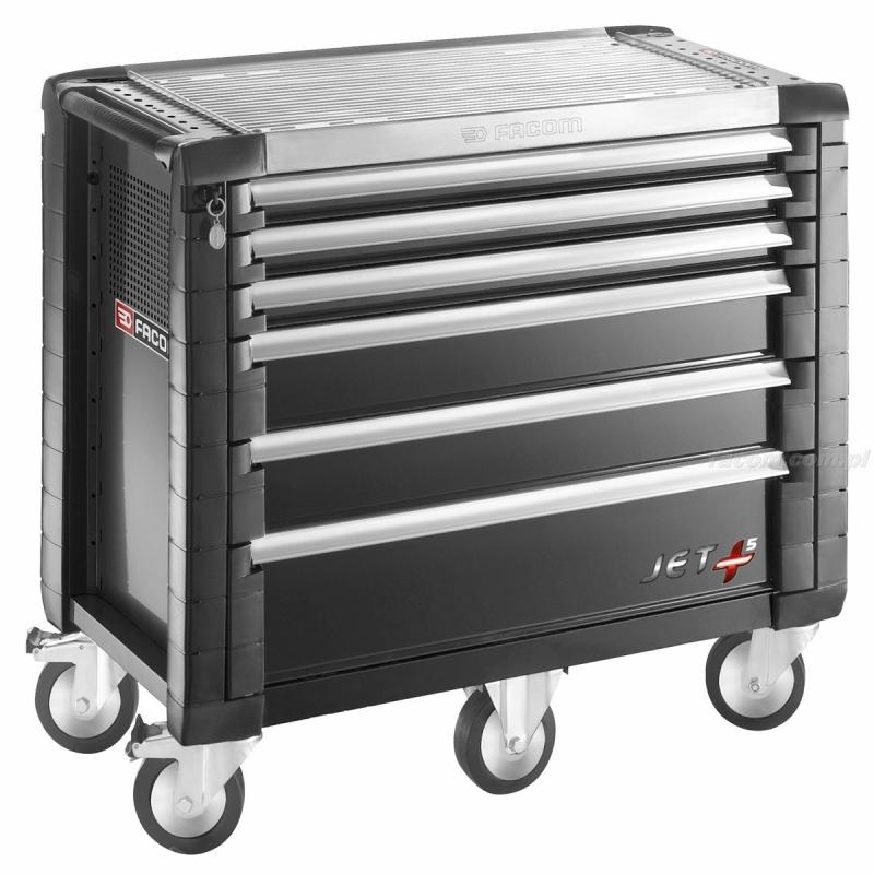JET.6M5 - wózek JET+, 6 szuflad, 5 modułów na szufladę, czarny JET.6M5 - wózek JET+, 6 szuflad, 5 modułów na szufladę, czarny