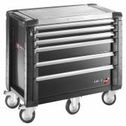 JET.6M5 - wózek JET+, 6 szuflad, 5 modułów na szufladę, czarny