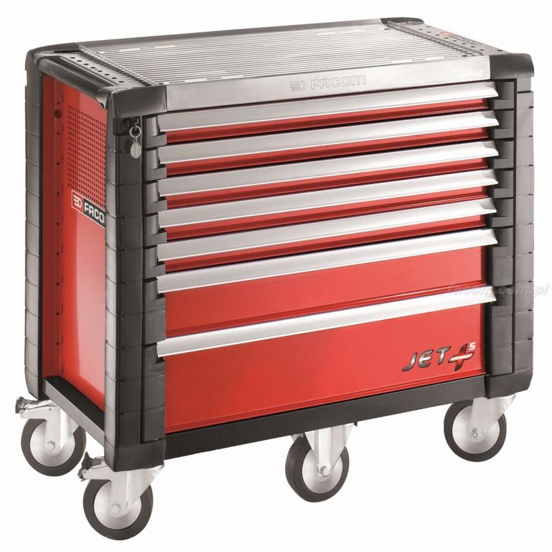 JET.7M5 - wózek JET+, 7 szuflad, 5 modułów na szufladę, czerwony JET.7M5 - wózek JET+, 7 szuflad, 5 modułów na szufladę, czerwony