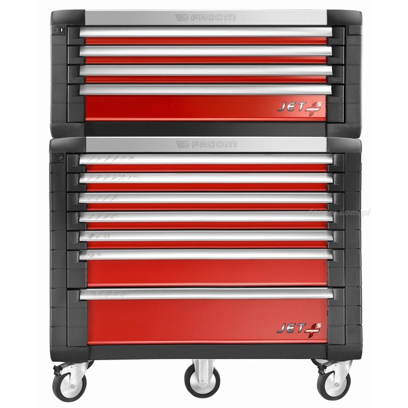 JET.7M5 - wózek JET+, 7 szuflad, 5 modułów na szufladę, czerwony JET.7M5 - wózek JET+, 7 szuflad, 5 modułów na szufladę, czerwony