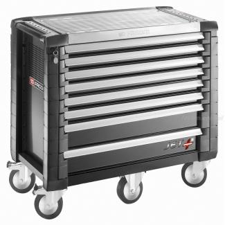 JET.8GM5 - wózek JET+, 8 szuflad, 5 modułów na szufladę, czarny