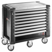 JET.9GM5 - wózek JET+, 9 szuflad, 5 modułów na szufladę, czarny