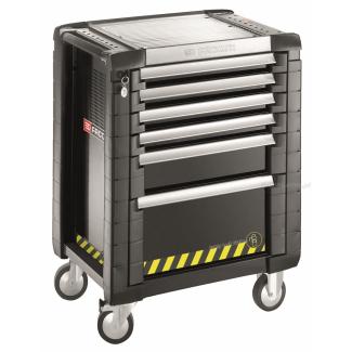 JET.6GM3S - wózek JET+, 6 szuflad, 3 moduły na szufladę, czarny