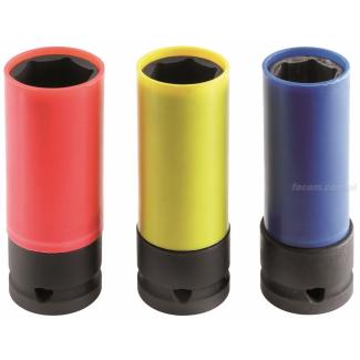 NSAL.3 - zestaw nasadek długich cienkościennych do felg aluminiowych, 17 - 21 mm
