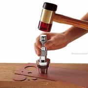 245.J1 - zestaw do wykonywania uszczelek okrągłych, wycinaki 3 - 30 mm, cyrkiel 56 - 330 mm