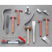 CR.858J15 - zestaw 15 podstawowych narzędzi dla profesjonalistów do formowania blach