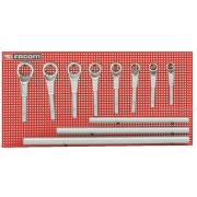 54.P9M - Zestaw kluczy oczkowych o dużej mocy, 24 - 55 mm