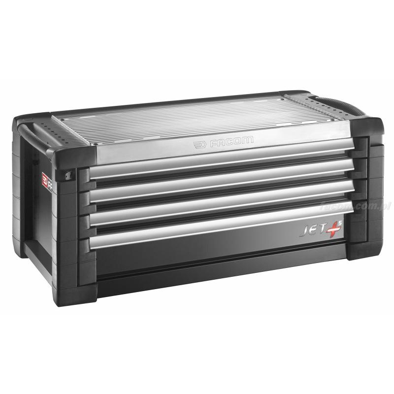 JET.C4GM5 - skrzynka JET+, 4 szuflady, 5 modułów na szufladę, czarna