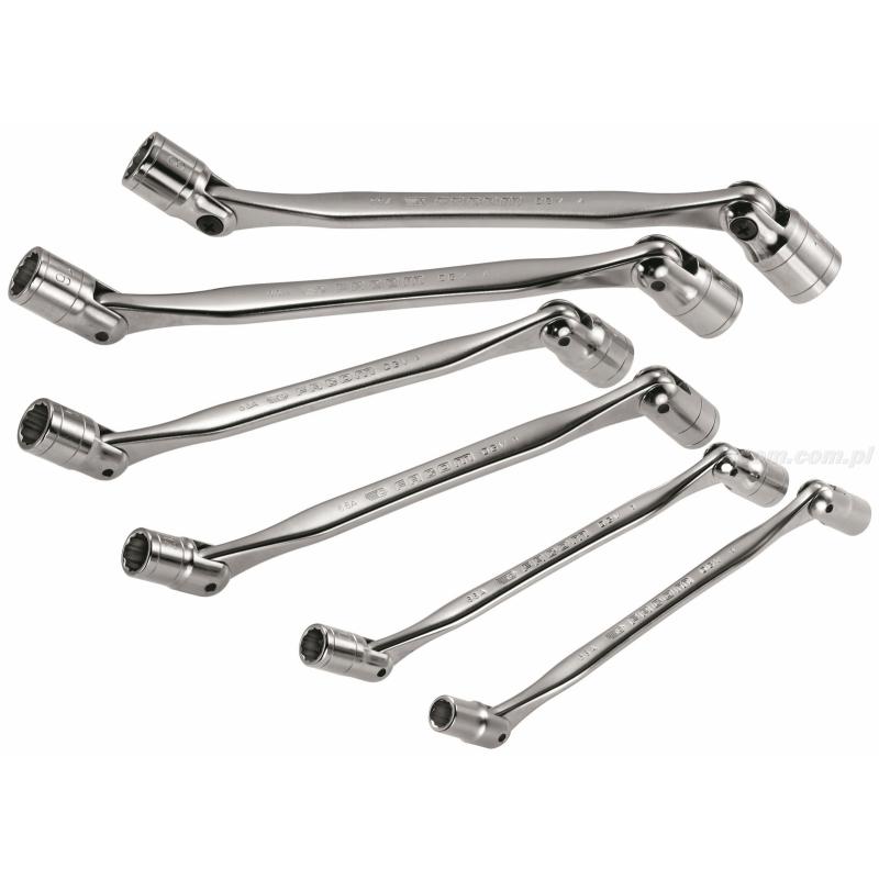 66A.JE9T - Zestaw kluczy nasadowych przegubowych, 6x7 - 21x23 mm 66A.JE9T - Zestaw kluczy nasadowych przegubowych, 6x7 - 21x23 mm