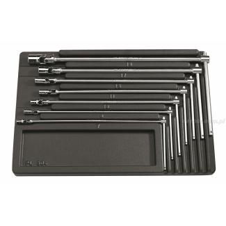 MOD.99B - Zestaw kluczy nasadowych T, 7 - 19 mm