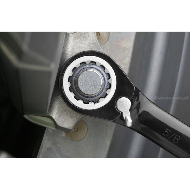 SVB1618 - klucz oczkowy z grzechotką, główka o profilu rowkowanym Spline, 1/2" - 9/16"