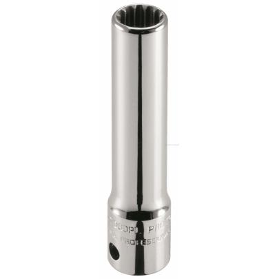 J4707DPL - nasadka długa 1/4" z profilem rowkowanym Spline, 7/32"