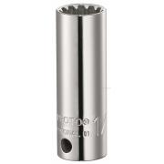 5018DPL - nasadka długa 3/8" z profilem nacinanym Spline, 9/16" 5018DPL - nasadka długa 3/8" z profilem nacinanym Spline, 9/16"