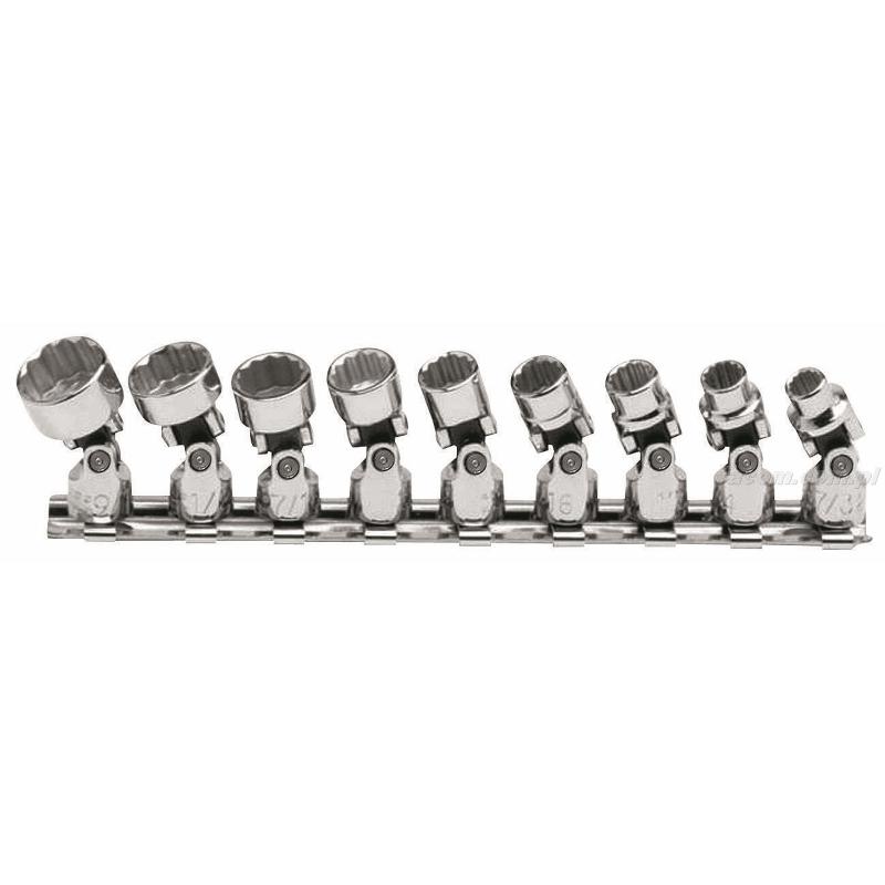 J47107 - zestaw 9 nasadek przegubowych 1/4" J47107 - zestaw 9 nasadek przegubowych 1/4"