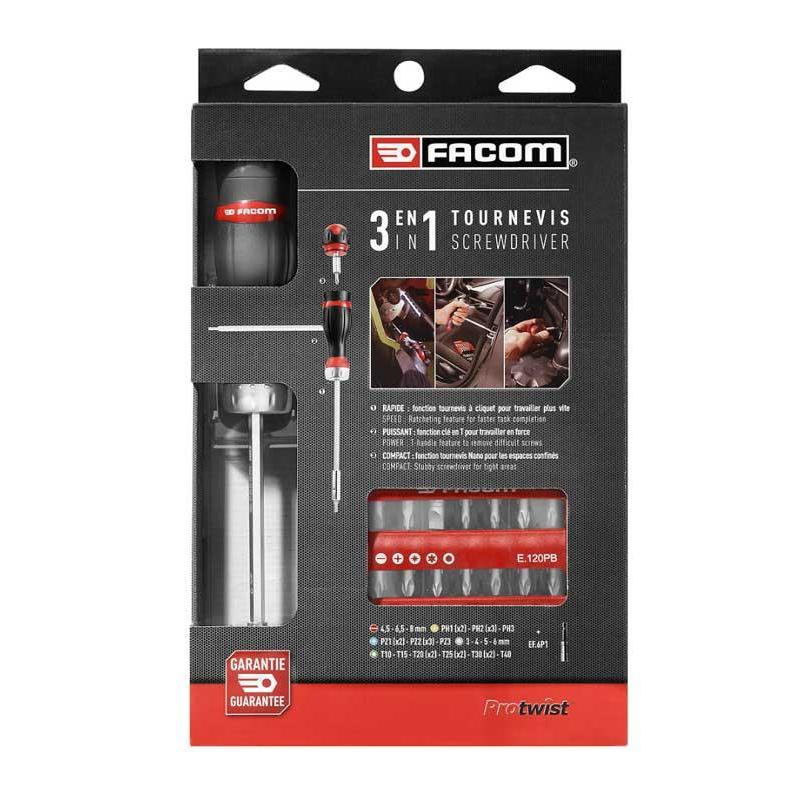 ACL.2A2 - Rękojeść 3 w 1 z uchwytem do końcówek i zestawem 28 końcówek