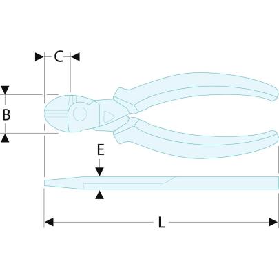 SZCZYPCE TNĄCE BOCZNE SLS 200MM