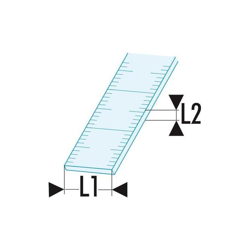 LINIJKA GIĘTKA OBUSTRONNA INOX 300MM SLS