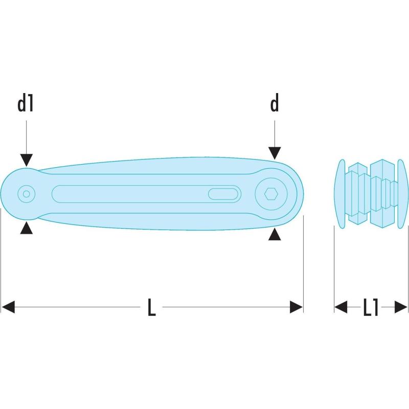 SLS KLUCZE TRZPIENIOWE SZEŚCIOKĄTNE W OPRAWCE 2.5-3-4-5-6-8-10MM