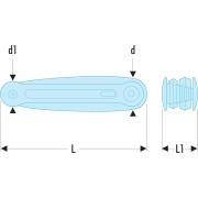 86H.JE7BSLS – zestaw kluczy trzpieniowych 6-kątnych, 1,5 - 6 mm SLS
