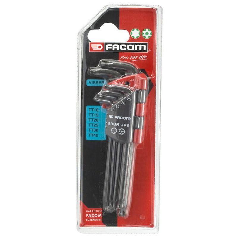 89SR.JP6PB - Zestaw kluczy trzpieniowych zagiętych Resistorx, długich z kulką, TT10 - TT40 89SR.JP6PB - Zestaw kluczy trzpieniowych zagiętych Resistorx, długich z kulką, TT10 - TT40