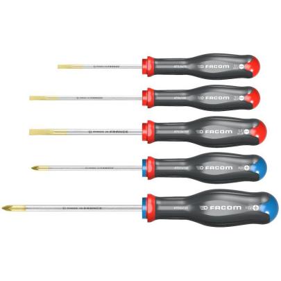 ATD5.PB -  Zestaw 5 wkrętaków Protwist® do śrub z rowkiem i krzyżakowych Pozidriv®