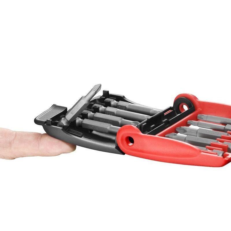 E.612PB - Zestaw mieszany końcówek o długości 50 mm do śrub Phillips, Pozidriv i Torx