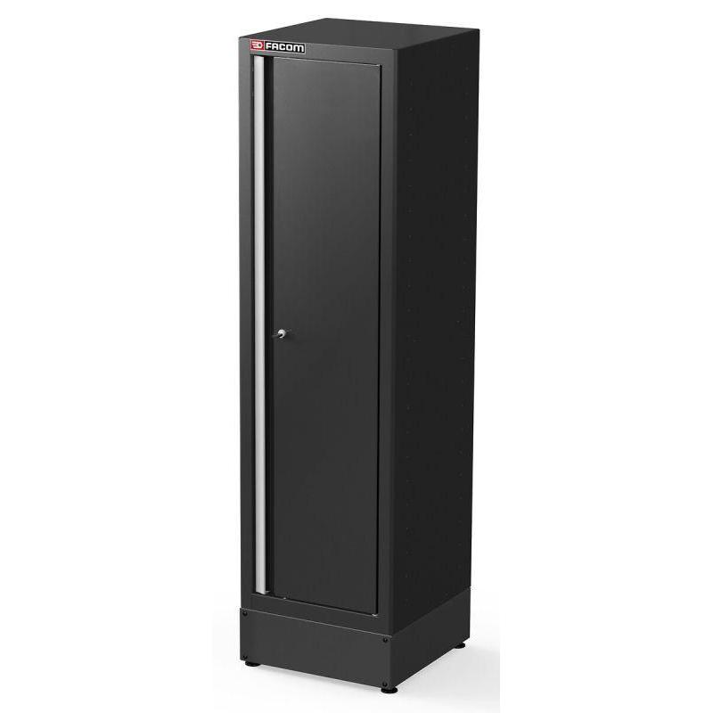 JLS2-A500PPBS - Szafa wysoka Jetline+, 1 drzwi pełne, czarna