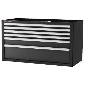 JLS2-MBD6TBS - Szafka niska Jetline+, podwójna, 6 szuflad, czarna