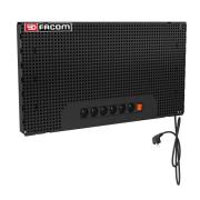 JLS2-PPAV1ELECBS - Połowa panelu do zawieszenia na ścianie Jetline+, 1 moduł + zestaw gniazdek, czarny