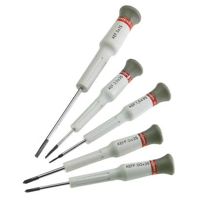 MT.JE5PB - Zestaw 5 wkrętaków Micro-Tech® do śrub z rowkiem i Phillips®, 1,5 - 3 mm, PH0 i PH00