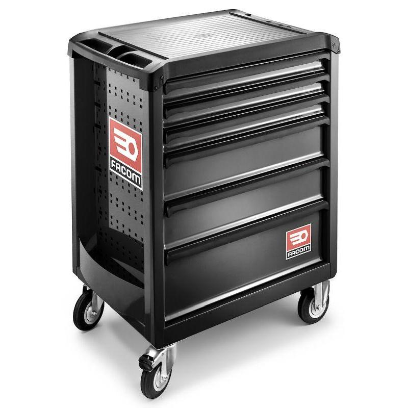 ROLL.6NM3PB - Wózek ROLL, 6 szuflad, 3 moduły na szufladę, czarny