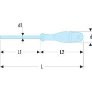 ANP1X100SLS - Wkrętak Protwist® do śrub Philips®, PH1 SLS
