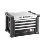 JET.C4NM3A - Skrzynka JET, 4 szuflady, 3 moduły na szufladę, czarna