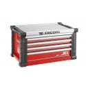 JET.C4M4A - JET 4-drawer chest - 4 modules per drawer, red