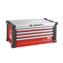JET.C4M5A - JET 4-drawer chest - 5 modules per drawer, red